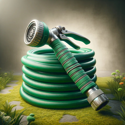 Garden Hose with Adjustable Nozzle